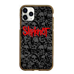 Чехол iPhone 11 Pro матовый SLIPKNOT, цвет: 3D-коричневый