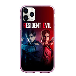 Чехол iPhone 11 Pro матовый Resident Evil 2, цвет: 3D-розовый