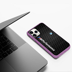 Чехол iPhone 11 Pro матовый BMW PERFORMANCE, цвет: 3D-фиолетовый — фото 2