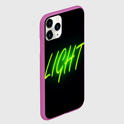 Чехол iPhone 11 Pro матовый LIGHT, цвет: 3D-фиолетовый — фото 2