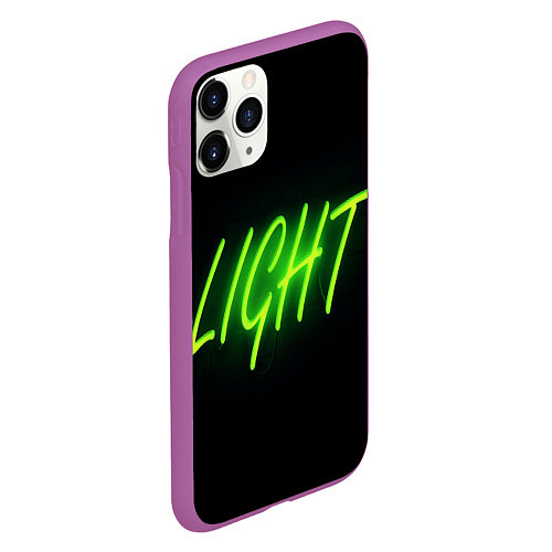 Чехол iPhone 11 Pro матовый LIGHT / 3D-Фиолетовый – фото 2