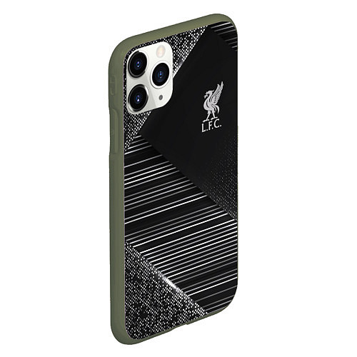 Чехол iPhone 11 Pro матовый Liverpool F C / 3D-Темно-зеленый – фото 2