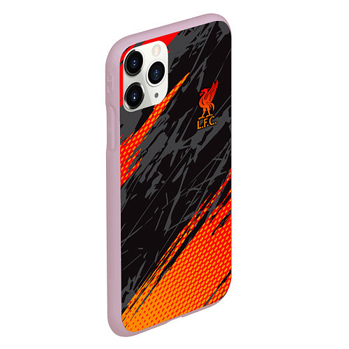 Чехол iPhone 11 Pro матовый Liverpool F C / 3D-Розовый – фото 2