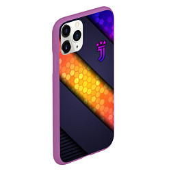 Чехол iPhone 11 Pro матовый Juventus F C, цвет: 3D-фиолетовый — фото 2