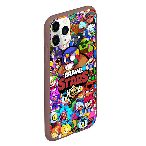 Чехол iPhone 11 Pro матовый BRAWL STARS EL PRIMO / 3D-Коричневый – фото 2