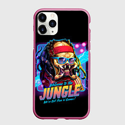 Чехол iPhone 11 Pro матовый PREDATOR, цвет: 3D-малиновый