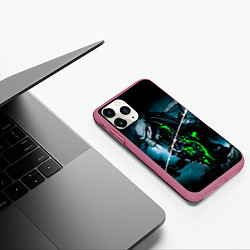 Чехол iPhone 11 Pro матовый PREDATOR, цвет: 3D-малиновый — фото 2