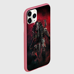 Чехол iPhone 11 Pro матовый PREDATOR, цвет: 3D-малиновый — фото 2