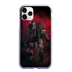 Чехол iPhone 11 Pro матовый PREDATOR, цвет: 3D-светло-сиреневый