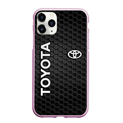 Чехол iPhone 11 Pro матовый TOYOTA, цвет: 3D-розовый