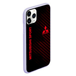Чехол iPhone 11 Pro матовый MITSUBISHI, цвет: 3D-светло-сиреневый — фото 2