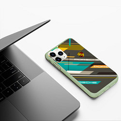 Чехол iPhone 11 Pro матовый PORSCHE, цвет: 3D-салатовый — фото 2