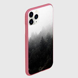 Чехол iPhone 11 Pro матовый Лес, цвет: 3D-малиновый — фото 2