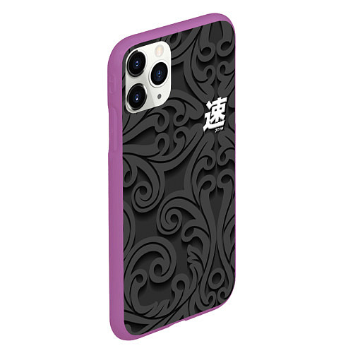 Чехол iPhone 11 Pro матовый JDM / 3D-Фиолетовый – фото 2