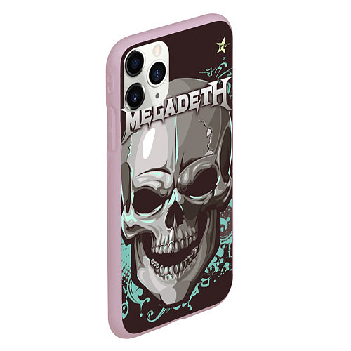 Чехол iPhone 11 Pro матовый Megadeth / 3D-Розовый – фото 2