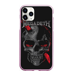 Чехол iPhone 11 Pro матовый Megadeth, цвет: 3D-розовый