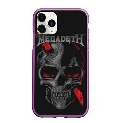 Чехол iPhone 11 Pro матовый Megadeth, цвет: 3D-фиолетовый