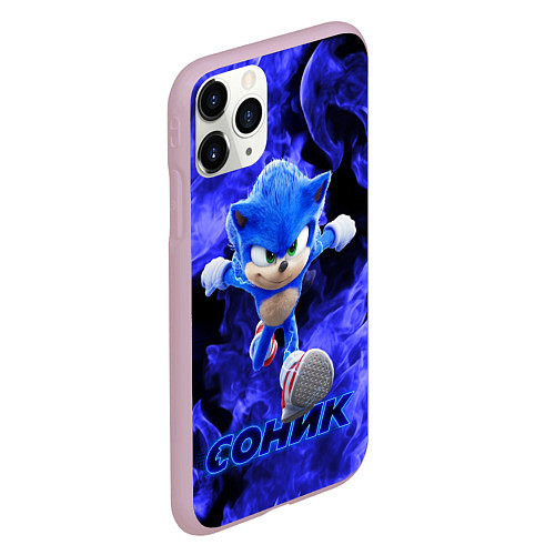 Чехол iPhone 11 Pro матовый SONIC / 3D-Розовый – фото 2