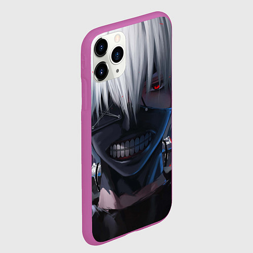 Чехол iPhone 11 Pro матовый TOKYO GHOUL / 3D-Фиолетовый – фото 2