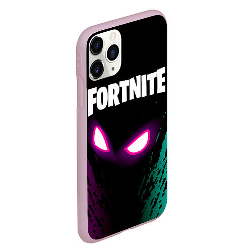 Чехол iPhone 11 Pro матовый FORTNITE / 3D-Розовый – фото 2