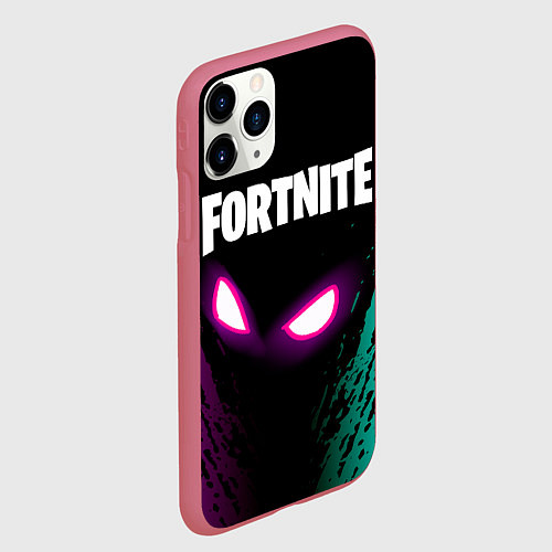 Чехол iPhone 11 Pro матовый FORTNITE / 3D-Малиновый – фото 2