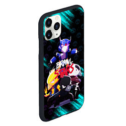 Чехол iPhone 11 Pro матовый Brawl Stars CROW, цвет: 3D-черный — фото 2