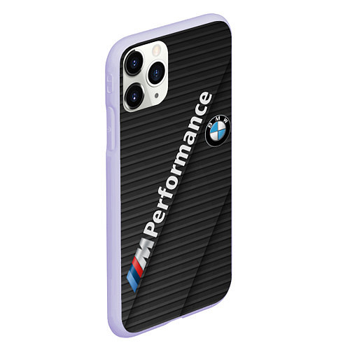 Чехол iPhone 11 Pro матовый BMW / 3D-Светло-сиреневый – фото 2