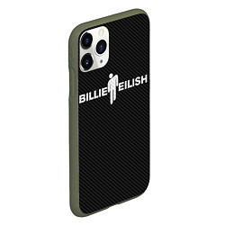 Чехол iPhone 11 Pro матовый BILLIE EILISH CARBON, цвет: 3D-темно-зеленый — фото 2
