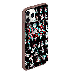 Чехол iPhone 11 Pro матовый Vault Boy Стерео красныйсиний, цвет: 3D-коричневый — фото 2