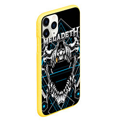 Чехол iPhone 11 Pro матовый Megadeth, цвет: 3D-желтый — фото 2