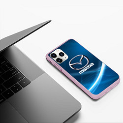 Чехол iPhone 11 Pro матовый MAZDA, цвет: 3D-розовый — фото 2