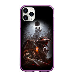 Чехол iPhone 11 Pro матовый BERSERK, цвет: 3D-фиолетовый