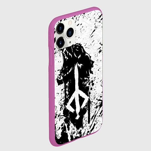 Чехол iPhone 11 Pro матовый BLOODBORNE / 3D-Фиолетовый – фото 2