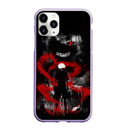 Чехол iPhone 11 Pro матовый TOKYO GHOUL, цвет: 3D-светло-сиреневый