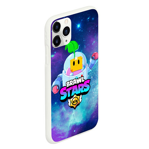 Чехол iPhone 11 Pro матовый BRAWL STARS SPROUT / 3D-Белый – фото 2