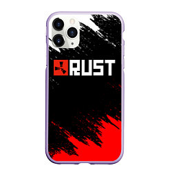 Чехол iPhone 11 Pro матовый RUST, цвет: 3D-светло-сиреневый