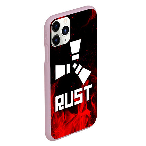 Чехол iPhone 11 Pro матовый RUST / 3D-Розовый – фото 2