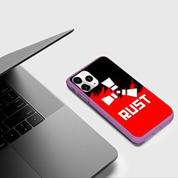 Чехол iPhone 11 Pro матовый RUST, цвет: 3D-фиолетовый — фото 2