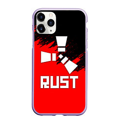 Чехол iPhone 11 Pro матовый RUST, цвет: 3D-светло-сиреневый