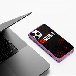 Чехол iPhone 11 Pro матовый RUST, цвет: 3D-фиолетовый — фото 2