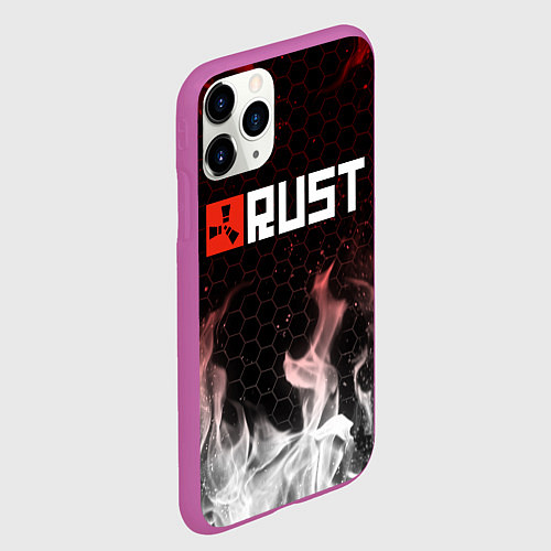 Чехол iPhone 11 Pro матовый RUST / 3D-Фиолетовый – фото 2