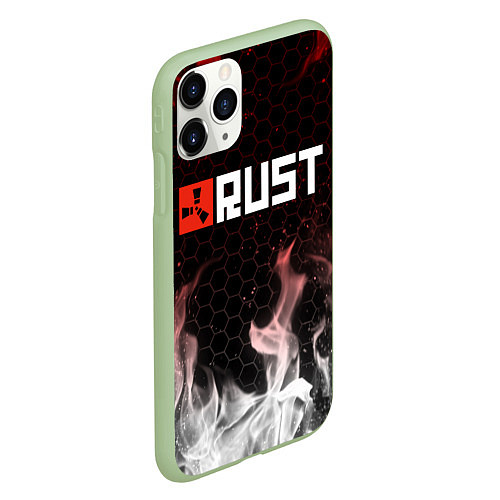 Чехол iPhone 11 Pro матовый RUST / 3D-Салатовый – фото 2