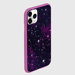 Чехол iPhone 11 Pro матовый Космос, цвет: 3D-фиолетовый — фото 2