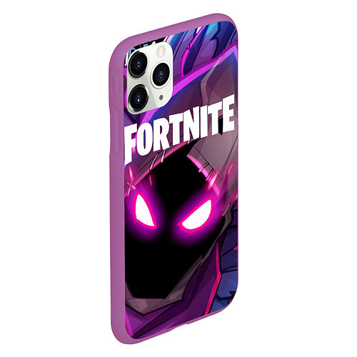 Чехол iPhone 11 Pro матовый FORTNITE / 3D-Фиолетовый – фото 2