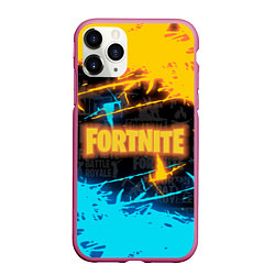 Чехол iPhone 11 Pro матовый FORTNITE, цвет: 3D-малиновый