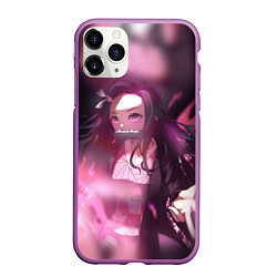 Чехол iPhone 11 Pro матовый NEZUKO, цвет: 3D-фиолетовый