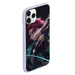 Чехол iPhone 11 Pro матовый KIMETSU NO YAIBA, цвет: 3D-светло-сиреневый — фото 2