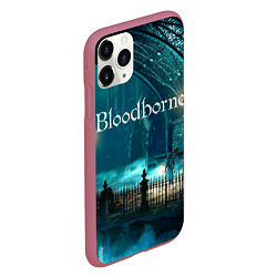 Чехол iPhone 11 Pro матовый Bloodborne, цвет: 3D-малиновый — фото 2