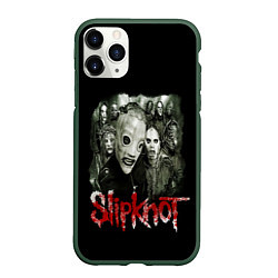 Чехол iPhone 11 Pro матовый SLIPKNOT, цвет: 3D-темно-зеленый