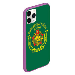 Чехол iPhone 11 Pro матовый Пограничные Войска КГБ СССР, цвет: 3D-фиолетовый — фото 2